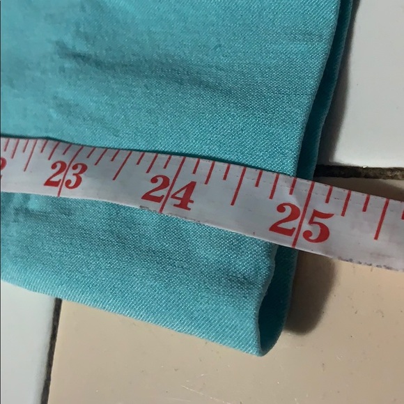 Rafaella Comfort Pull On Light Teal Capris, Size12 - Picture 7 of 7